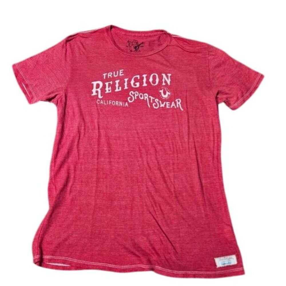 True Religion Red Graphic T-Shirt Mens Size XXL